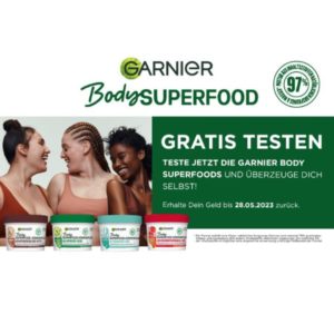 Garnier Body Superfood Körperpflege GRATIS testen