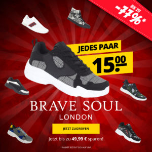 👟 BRAVE SOUL Sneaker Sale: verschiede Modelle für nur 15€