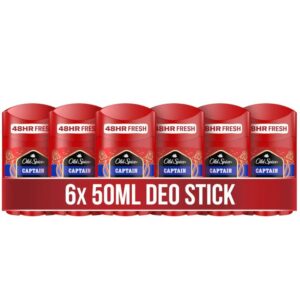 Old Spice Deostick Captain 6x 50ml für 15,10€ (statt 21,90€) 👉 2,52€ pro Stück - bei dm 3,65€