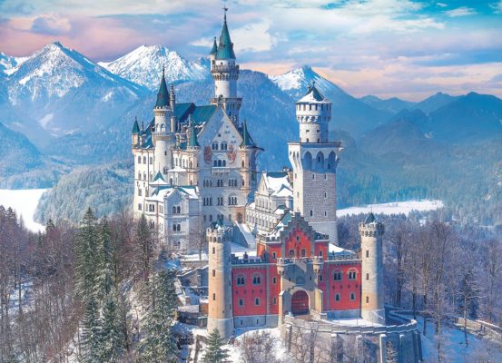 Puzzle Eurographics Schloss Neuschwanstein Winter