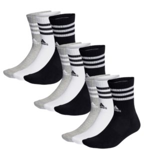 🧦 adidas Socken 3S Cushioned Crew 9er Pack in 4 Farben für 29,99€ (statt 45€)