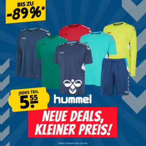 💪 hummel Tech Move Sale: Trikots, Shorts & Langarm-Trikots für nur 5,55€