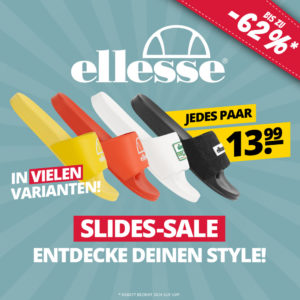 🩴 ellesse Slides-Sale: verschiedene Badelatschen für 13,99€