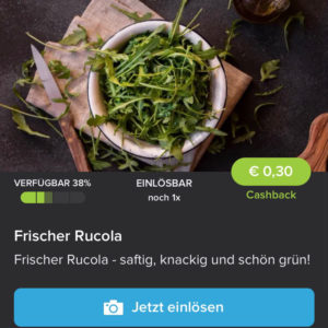 Frischer Rucola für 0,39€ mit Marktguru