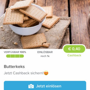 Butterkekse für 0,40€ mit Marktguru