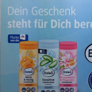 Balea Dusche GRATIS bei DM personalisiert