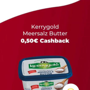 Kerrygold Meersalz Butter 0,50€ Cashback bei Scondoo