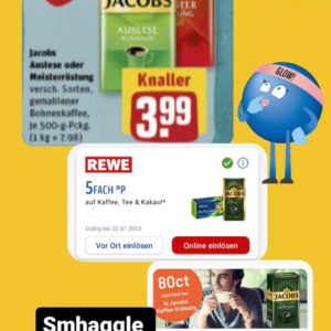 Jacobs Kaffee Krönung für 3,19€ mit Smhaggle