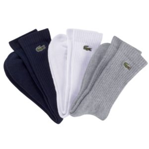 🐊 Lacoste Tennissocken 3er Pack in 3 Farben für 27,99€ (statt 33€)