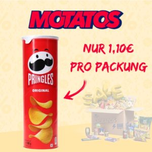 Günstiger als bei Aldi &amp; Co. 🤑 Motatos Summer Sale: 50% Rabatt - z.B. Pringles für 1,10€ (+ 4,90€ Versand)