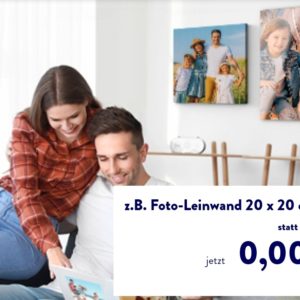 Gratis 20x20cm Fotoleinwand bei ALDI zzgl. 4,99€ VSK