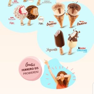 Ferrero Eissorten gratis probieren vom 18.05.-09.06.2023