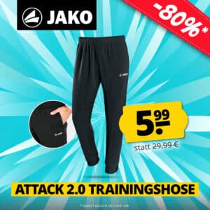 Jako Trainingshose Attack 2.0 für 10,94€ (statt 20€)