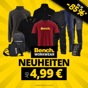 Bench Workwear Neuheiten: bis zu 85% Rabatt auf über 70 Artikel