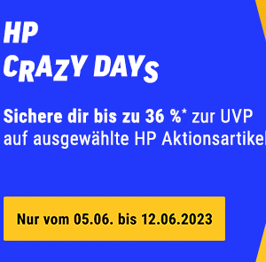 💻 HP Crazy Days: bis zu 36% Rabatt auf Laptops &amp; Desktops