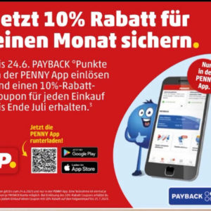 Penny Payback Punkte einlösen 10% für den ganzen Monat Juli