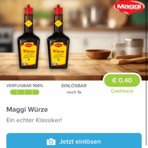 Maggi Würze für 1,24€ mit Marktguru