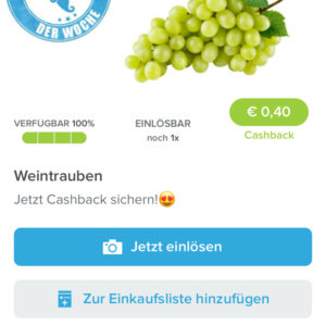 Marktguru Deal der Woche Weintrauben