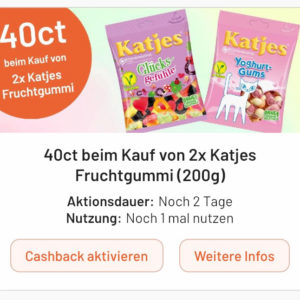 Katjes 2x für 0,93€ mit Smhaggle