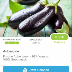 Auberginen für 0,25€ mit Marktguru