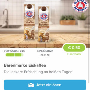 Bärenmarke Eiskaffee für 1,69€ mit Marktguru