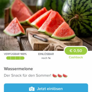 Wassermelone 🍉 bei Marktguru 50 Cent Cashback