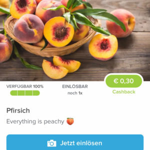 Pfirsich für 1,49€ mit Marktguru