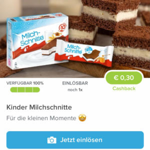 Kinder Milchschnitte für 1,69€ mit Marktguru