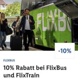 10% Rabatt auf Flixbus oder Flixtrain mit Lidl+ App bis 30.06.2023