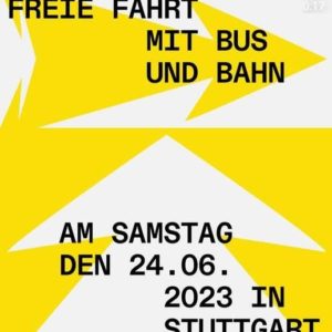 Freie Fahrt mit Bus und Bahn in Stuttgart am Klimaaktionstag (24.06.23) -regional-