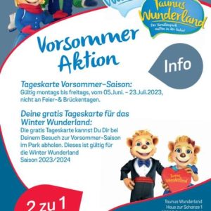 GRATIS Tageskarte Taunus Winter Wunderland bei Kauf einer Herbst Tageskarte Taunus Wunderland bis 01.11.2023