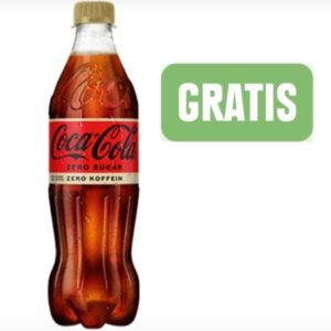 0,5 l Coca Cola Zero Zucker Zero Koffein auch bei Edeka mit der App GRATIS