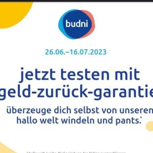 budni hallo welt Windelpakete gratis testen