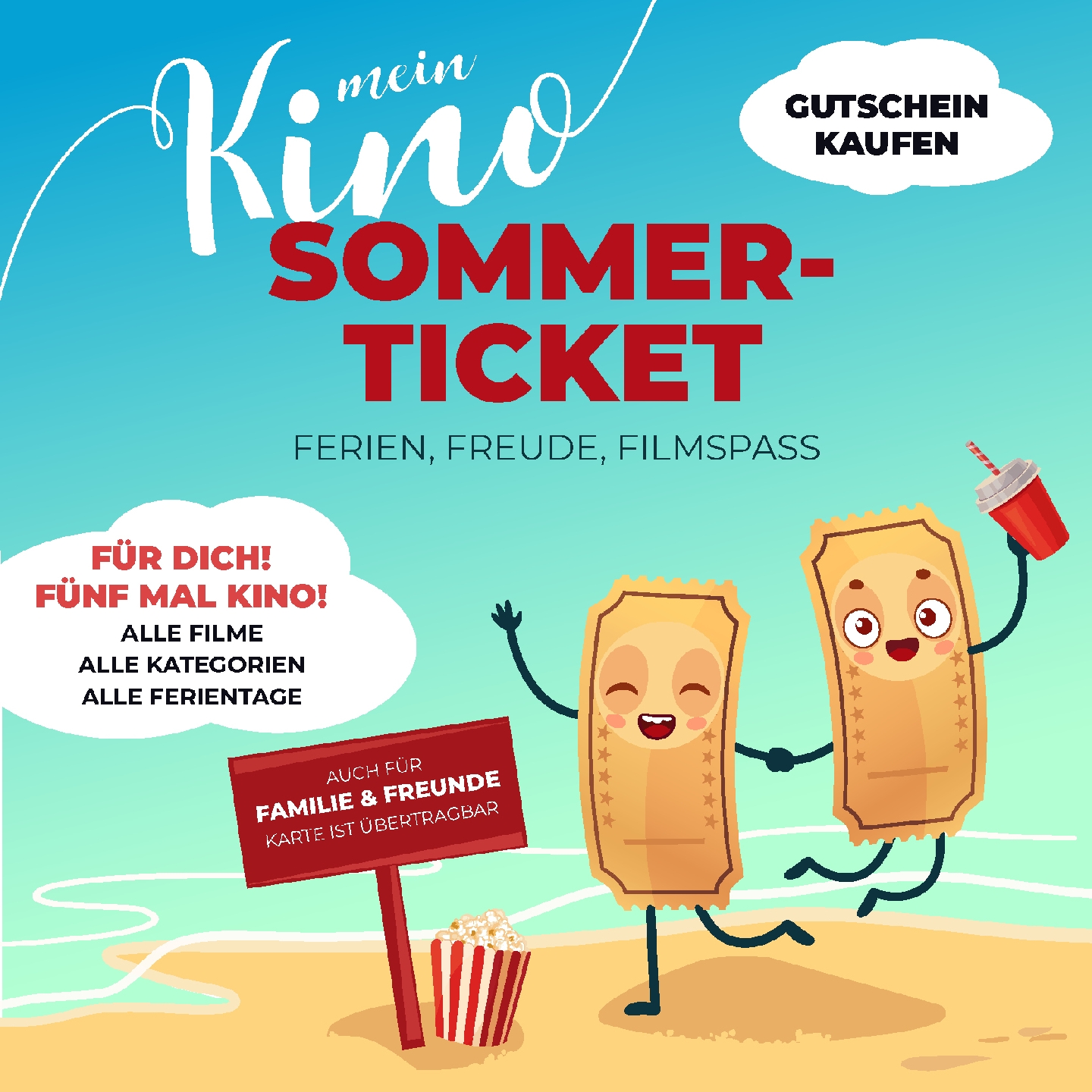 5 Kinotickets für 2D/3D Vorstellung für nur 32,50€ (= 6,50€ je Ticket)