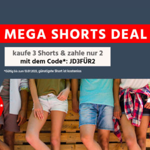 🩳 Mega Shorts Deal: 3 Shorts kaufen, nur 2 zahlen! - ab 59,90€ (statt 90€)