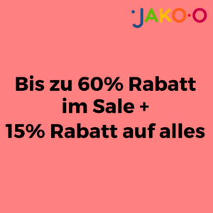 JAKO-O: Bis 60% Rabatt im SALE + 15% auf ALLES!