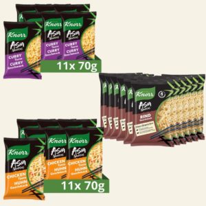 11x Knorr Asia Noodles versch. Sorten ab 4,59€