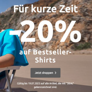 👚 20% Rabatt auf Bestseller Shirts bei bonprix - schon ab 3,99€