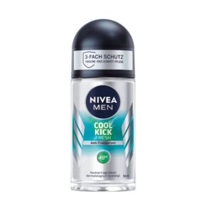 🤑 Nur 1,25€ pro Deo! 😍 4x NIVEA MEN Cool Kick Fresh Deo Roll-On (50 ml) für 5,01€ (statt 7,16€)