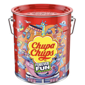 🍭 150 Chupa Chups Lollis in Metalldose für 16,95€ - 0,11€ pro Lutscher