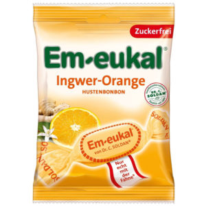 🍬 Em-eukal zuckfreie Ingwer-Orange Hustenbonbons für 1,18€ (statt 1,75€)