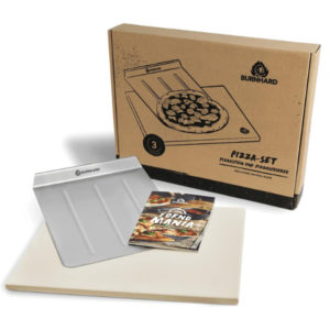 🍕 BURNHARD Pizzastein und Pizzaschaufel für Gasgrill & Holzkohlegrill, rechteckig - 45 x 35 x 1,5 cm, für 35,12€ (statt 52€)