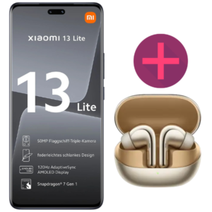 Tarif eff. GRATIS! 🚀 Xiaomi 13 Lite 5G (128GB) für 4,99€ + Xiaomi Buds 4 Pro + 13GB LTE 5G o2 Allnet für 19,99€/Monat (o2 Basic 20)