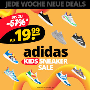 Adidas Kids Sneaker Sale bereits ab 23,94€ - Bis zu 57% reduziert!