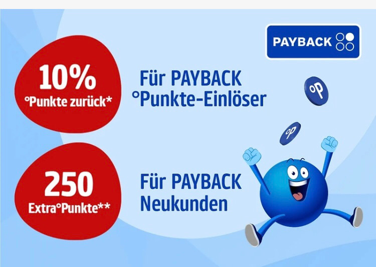 Payback Punkte-Woche Vom 06.07.-12.07.2023 250 Extra Punkte & 10% Für ...