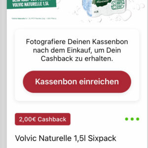 Volvic 1,5l Sixpack für 1,30€ mit Scondoo