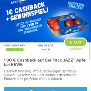 Jazz Apfel nur bei REWE für 1,49€ mit Marktguru