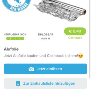 Marktguru Deal der Woche Alufolie