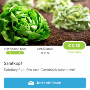 Salatkopf für 0,36€ mit Marktguru