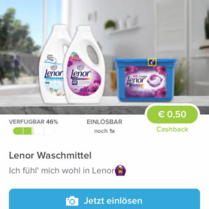 Lenor Waschmittel für 3,29€ mit Marktguru